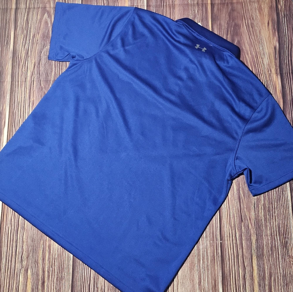 Under Armour Men's Royal Blue Polo - Picture 3 of 4